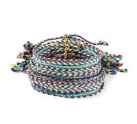 Boutigem 16Pcs Adjustable Braided Cords Bracelets for Women Adjustable Friendship Bracelets Knotting Wrist Bracelet for Couple Men Women Valentines Bracelet Jewellery Making