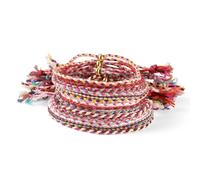 Boutigem 16Pcs Adjustable Friendship Bracelets for Women Adjustable Braided Cords Bracelets Knotting Wrist Bracelet for Couple Men Women Valentines Bracelet Jewellery Making