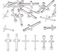 Boutigem 18Pcs Cross Connector Charms Double Loop Cross Links
