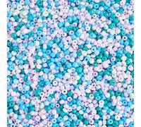 Boutigem 200g Glass Seed Beads Colorful Craft Pony Beads 2mm Small Seed Beads Bulk for Necklace Bracelet Jewelry Making DIY Crafts