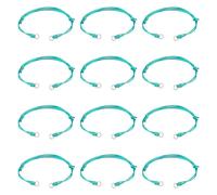 Boutigem 20Pcs Adjustable Braided Cord Bracelets Green Friendship Bracelet Strings Half-Finished Korean Waxed Polyester Cords for Women Men Wrist Fashion Bangle Jewelry Making