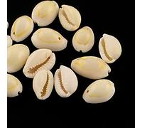 Boutigem 20Pcs Natural Cowrie Shell Beads Oval Sea Shell Beads for Jewelry Making DIY Bracelet Necklace Earring Summer Beach Craft Decor