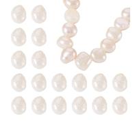 Boutigem 60Pcs Natural Pearls Beads for Jewelry Making 5-6mm Cultured Freshwater Pearl Beads Baroque Pearls Bead Pearl Craft Bead for DIY Crafts Bracelet Necklaces Earrings