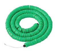 Boutigem 6mm Clay Beads 380~400Pcs Handmade Polymer Beads Heishi Spacer Beads for Bracelet Necklace Making, Lime