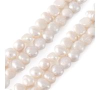 Boutigem 80Pcs Natural Cultured Freshwater Pearl Beads Floral White Baroque Keshi Pearl Beads for Jewelry Making DIY Crafts