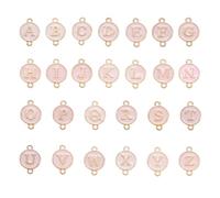 Boutigem Letter Connector Charms Initial Letter Pendants Links Enamel Alloy Alphabet Charms for Necklace Bracelet Earring Jewelry DIY Making, Enamel, No Gemstone