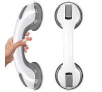 Boutihao 2 Pack Suction Bathroom Grab Rails, Shower Handle, Hand Rail for Disabled, Bath Safety Grab Bar with Strong Hold Suction Cup, Portable Mobility Aids Safety Handle for Bathroom, Children, Gray