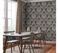 Boutique Archive Damask Wallpaper Black Gold