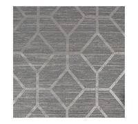Boutique Asscher Geo Grey Wallpaper | Paste The Wall | Grey Geometric | Eco-Friendly