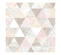 Boutique Beau Geometric Triangle Pink Wallpaper Superfresco