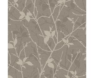Boutique Belle Floral Taupe/Gold Wallpaper | Paste the Wall | Taupe Floral | Eco-Friendly