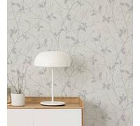 Boutique Belle Geometric White/silver Wallpaper White 10000mm_x_520mm