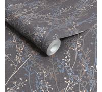 Boutique Breeze Sprig Blue Wallpaper | Paste The Wall Application | Suitable for Any Room | Floral Wallpaper