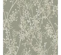 Boutique Breeze Sprig Floral Green Wallpaper | Paste the Wall | Sage Floral | Eco-Friendly