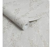 Boutique Breeze Sprig Floral Pearl Wallpaper