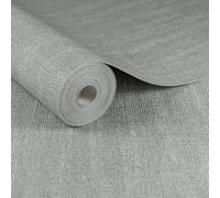 Boutique Chenille Silver Effect Textured Wallpaper