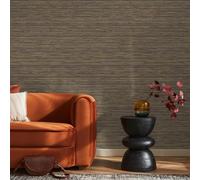 Boutique Chunky Weave Textured Plain Rust Wallpaper | Paste The Wall | Orange Texture | Eco-Friendly