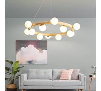 Boutique Decoration Chandelier Magic Bean Solid Personality Art Living Room Molecular Lamp Suitable Compatible with Foyer Breakfast Room Kitchen Bedroom Dining,minimalist style