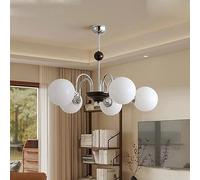 Boutique Decoration Dining Table Chandelier Height Adjustable Living Room Hanging 8 Flame Boutique Decoration Classic Glass Ceiling with E27 Pendant