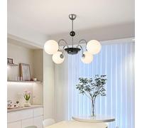 Boutique Decoration Dining Table Chandelier Height Adjustable Living Room Hanging 8 Flame Boutique Decoration Classic Glass Ceiling with E27 Pendant