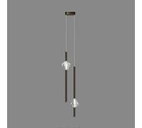 Boutique Decoration Farmhouse Pendant Light Fixtures, Luxury Crystal Hanging Lamp with Brass, LED 3-Color Mode Chandeliers Ceiling for Foyer Dining Room Kitchen Island Staircase