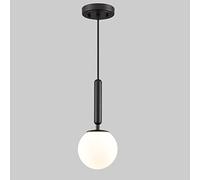 Boutique decoration Matte Black Pendant Lighting For Farmhouse Light Glass Shade Ceiling Chandeliers Light Adjustable Hanging Lighting Fixtures For Dining Room Kitchen Island Lighting