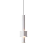 Boutique Decoration Minimalist Long Decorative Pendant Lamp, Lifting Suspended Iron Chandelier, LED Monochrome Lighting Hanging Light,Suitable for Balcony Restaurant BedroomLiving Room Color