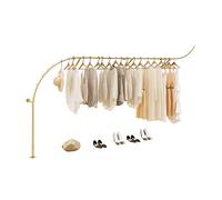 Boutique Dustrial Modern Clothing Store Display Stands Metal Hanger, Creative Wall Mounted Closet Rod Retail Display Rack Laundry Room Clothes Rail,towel Clothing Hanging Shelves System