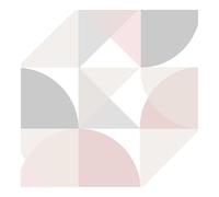Boutique Graphic Retro Circle Pink and Rose Gold Geometric Wallpaper (was £23.99)