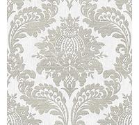 Boutique Archive Grey Damask Wallpaper Boutique Grey One Size