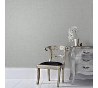BOUTIQUE CHENILLE GREY/SILVER WALLPAPER, Grey