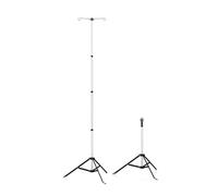 Boutique Heavy Duty IV Pole Stand, Adjustable Height from 29.5" to 76.4", Portable Folding Aluminum Alloy with 2 Hooks for Home Care, Hospital, Clinic