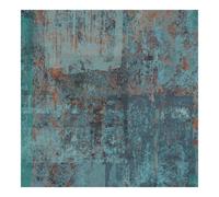 Boutique Industrial Concrete Verdigris Wallpaper In Blue Blue