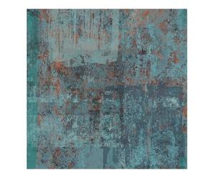 Boutique Indutrial Concrete Verdigris Wallpaper | Blue Textured | Paste the Wall | Eco-Friendly