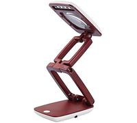 Boutique magnifying glassPortable 3X Magnifier Lamp - Table Desktop Foldable Magnifying Glass, LED Hands Free Illuminated Magnifier with 9 Light - Crafts Reading Jewelry Soldering Sewing Hobby inspec