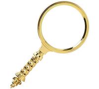 Boutique magnifying glassPortable Reading Magnifier - HD Handheld Magnifying Glass can be Enlarged 10 Times Metal Carved Handle Portable/Reading/Magnifying Glass Size: 165X80X18mm/Product Code: WW-12
