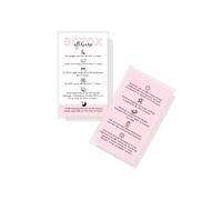 Boutique Marketing LLC Botox Aftercare Card | 50 Pack | 2x3.5” inch Business Card | White
