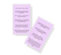 Boutique Marketing LLC Microblading Aftercare Cards | 50 Pack Size 3.5 x 2 inch inches Disposable FAQ Microblade Recommended Care Instructions PMU Lavender Purple Card Design, black, white, lilac