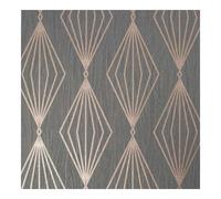 Boutique Marquise Geo Smokey Quartz Wallpaper In Grey Grey