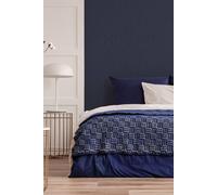 Boutique Marquise Textured Plain Wallpaper In Blue Blue One Size