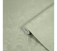 Boutique Moire Texture Sage Wallpaper