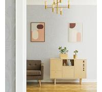 Boutique Moonstone Royal Silk Textured Plain Wallpaper | Paste The Wall | Silver Texture | Eco-Friendly