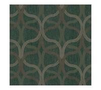 Boutique Refine Geometric Green & Gold Wallpaper | Paste The Wall | Green Geometric | Eco-Friendly