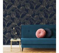 Boutique Royal Palm Sapphire Wallpaper | Paste The Wall | Blue Leaf | Eco-Friendly