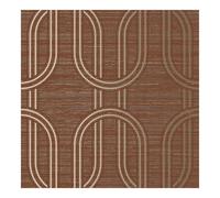 Boutique Ruby Indulgent Geometric Wallpaper in Red | Size: 10000mm x 520mm Boutique Red 10000mm x 520mm
