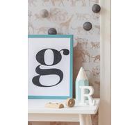 BOUTIQUE SAFARI CREAM WALLPAPER, Brown