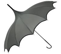 Boutique Scalloped Pagoda Umbrella - Slate Grey