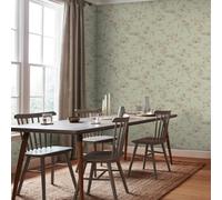 Boutique Serene Seed-Head Sage Floral Wallpaper