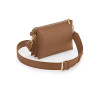 Boutique Soft Touch Crossbody Bag Bagbase Tan One Size