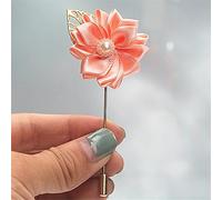 Boutonniere Bridegroom Groom Men's Boutonniere Groomsmen Best Man Boutineer with Pin Artificial Flower Brooch Corsage for Wedding Homecoming Prom Suit Decor Deep Pack of 4 (Pale Pack of 2)